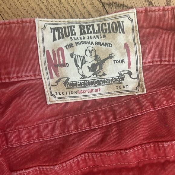 TRUE RELIGION RICKY RELAX STRAIGHT CORDUROY JEANS SIZE 29 - Picture 3 of 8